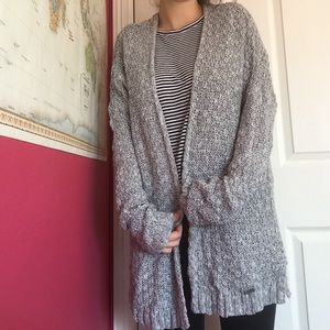 Oversized open sweater